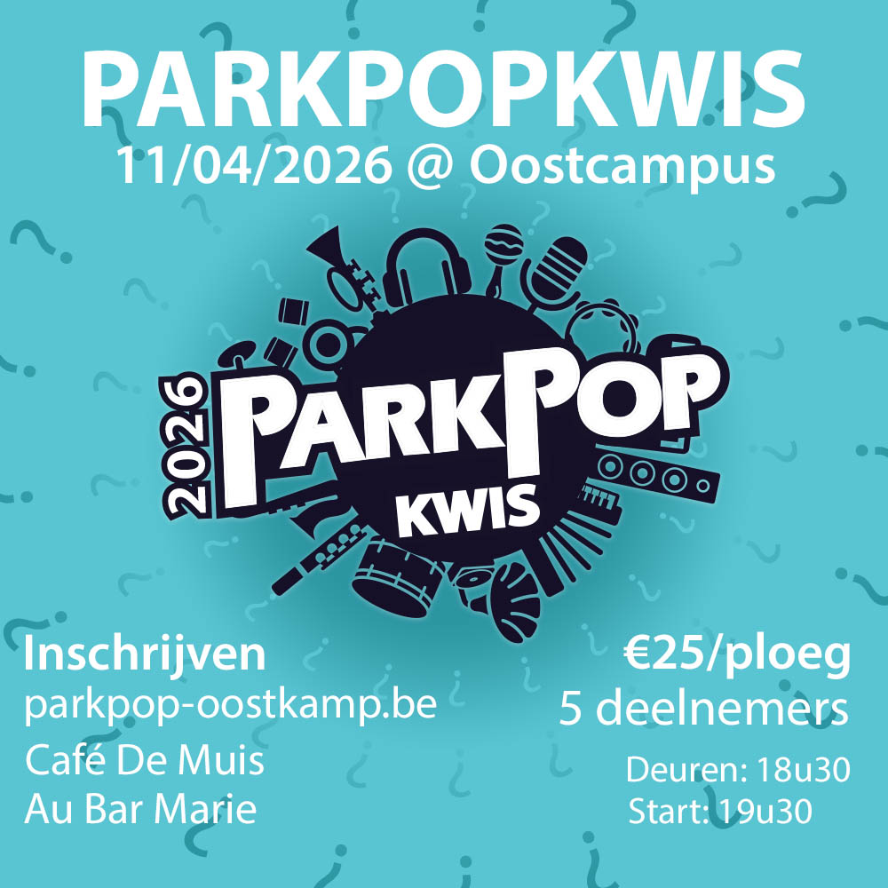 Inschrijvingen ParkPopKwis gaan van start